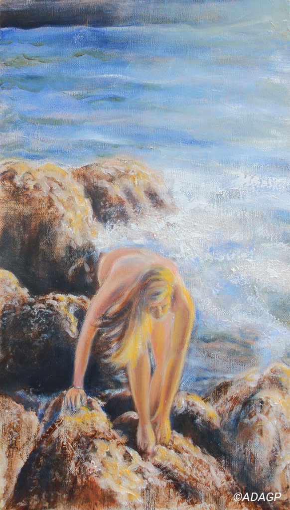 Jeune fille à la mer