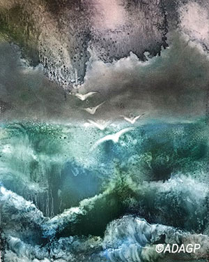  Envol au ras des vagues